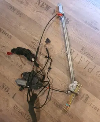 Volkswagen Multivan T4 Front door window regulator with motor 7D0959802