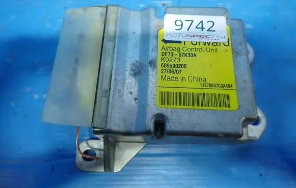 Mazda 2 Airbag control unit/module DF73-57K30A 609590200