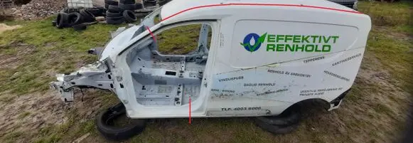 Renault Express Rear quarter panel LAK.DV369
