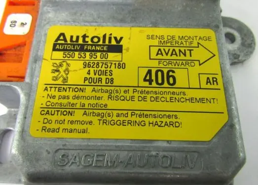 Peugeot 406 Airbag control unit/module 9628757180