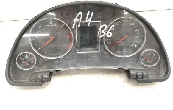 Audi A4 S4 B6 8E 8H Speedometer (instrument cluster) 8E0920900M 0263626045