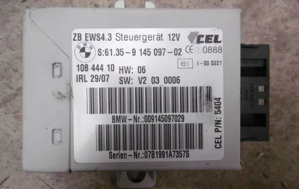 BMW X3 E83 Immobilizer control unit/module 009145097029 10844410 9145097