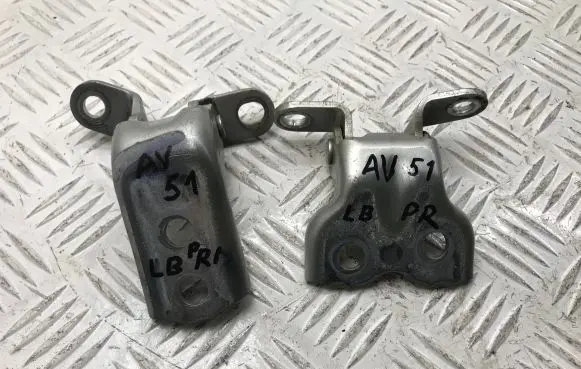 Front door hinge set