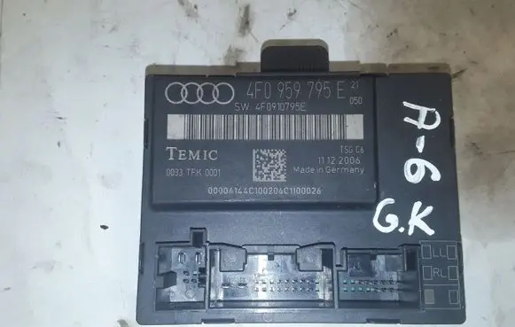 Audi A6 S6 C6 4F Door control unit/module 0033TFK0001 4F0959795E