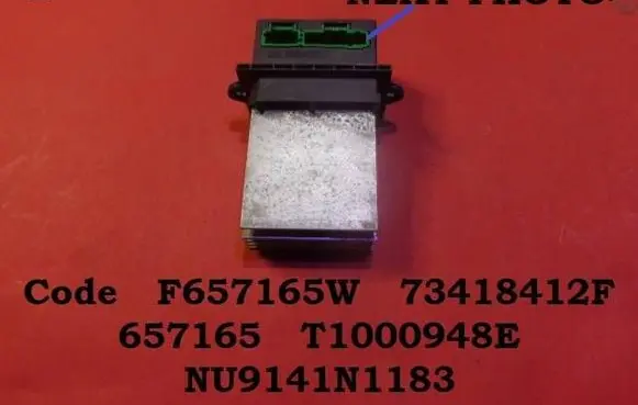 Citroen C5 Heater blower motor/fan resistor F657165W 73418412F 657165
