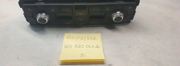 Audi A8 S8 D3 4E Climate control unit 4E0820043A