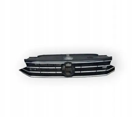 Volkswagen PASSAT B8 Front bumper upper radiator grill 3G0853651CA