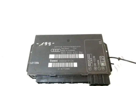 Audi A4 S4 B7 8E 8H Comfort/convenience module 8E0959433BM 00002731C4