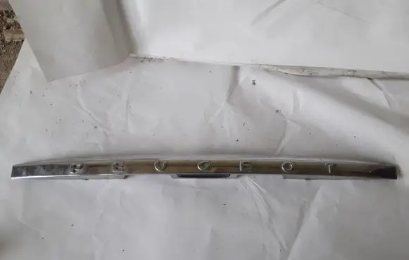 Peugeot 407 Trunk door license plate light bar 9645271580 9580M3740