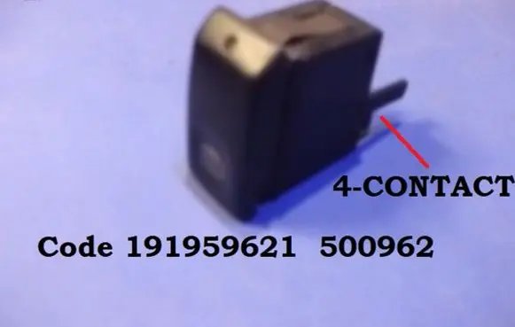 Seat Cordoba (6K) Windscreen/window heater switch 191959621 500962