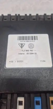 Volkswagen Touareg I Seat control module 050294000207 7L0959760 05029400