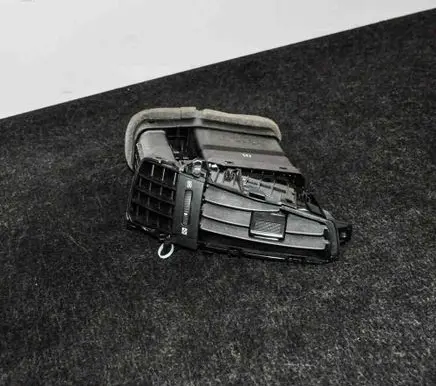 Dashboard air vent grill cover trim