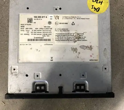 Volkswagen ID.3 GPS navigation control unit/module 10A035877A