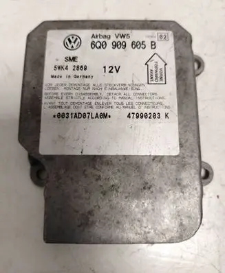 Volkswagen Polo III 6N 6N2 6NF Airbag control unit/module 6Q0909605B 47990203K 5WK42869