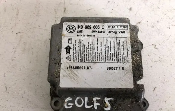 Volkswagen Golf V Airbag control unit/module 1K0909605C 5WK43413
