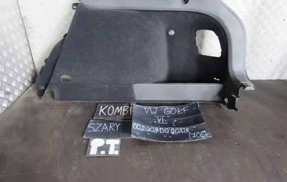 Volkswagen Golf VI Trunk/boot lower side trim panel 1K9867428A