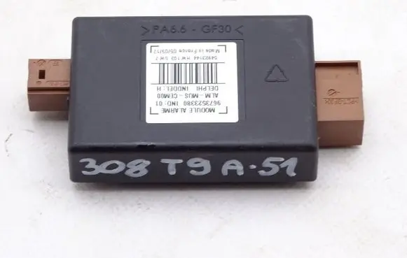 Peugeot 308 Alarm control unit/module 9673523380