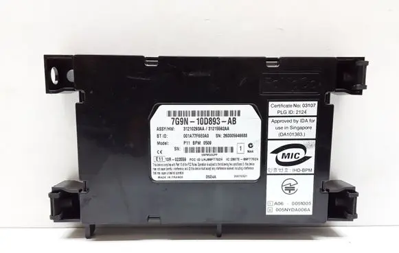 Volvo S80 Bluetooth control unit module 7G9N10D893AB 31210293AA