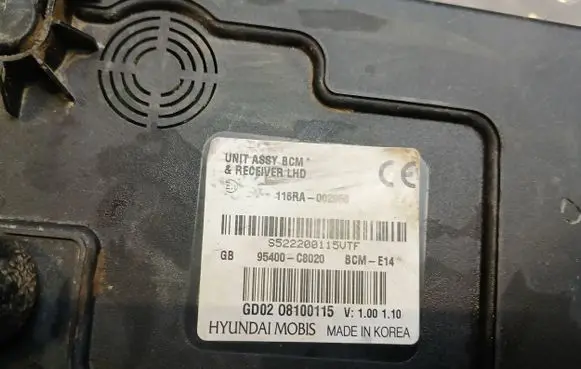 Hyundai i20 (GB IB) Other control units/modules 95400C8020