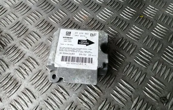Opel Astra G Airbag control unit/module 09229302