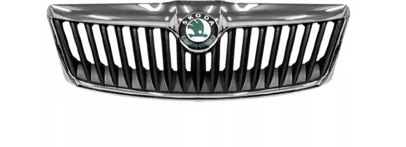 Skoda Octavia Mk2 (1Z) Front bumper upper radiator grill 1Z0853661A