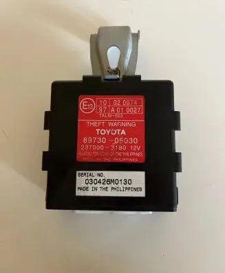Toyota Avensis T250 Alarm control unit/module 8973005030 030426M0130 2370003180