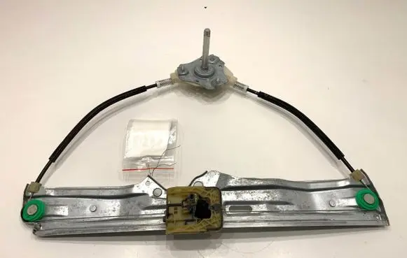Rear door window regulator with motor