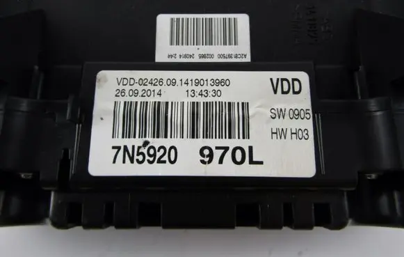 Seat Alhambra (Mk2) Speedometer (instrument cluster) 7N5920970L