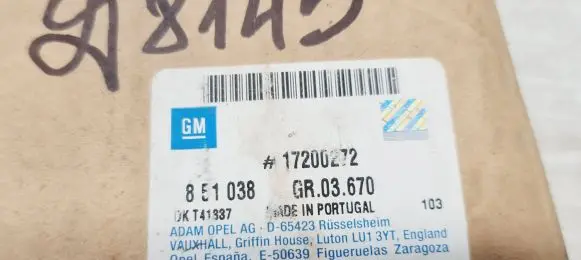 Opel Astra G EGR valve 17200272 S3092A 6750