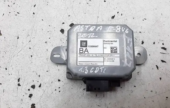 Opel Astra J GPS navigation control unit/module 13306647 5WK50278A 20260812