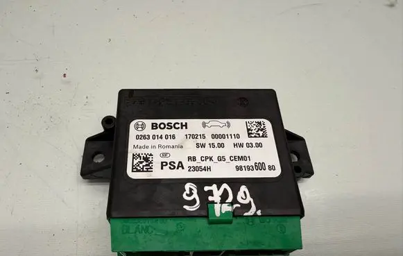 Peugeot Expert Parking PDC control unit/module 9819360080
