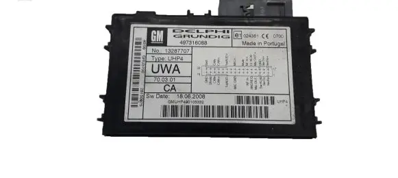 Opel Astra H Bluetooth control unit module 13287707