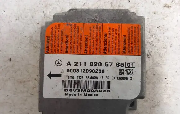 Mercedes-Benz E W211 Airbag control unit/module A2118205785 500312090288 D6V3M09ABZ8