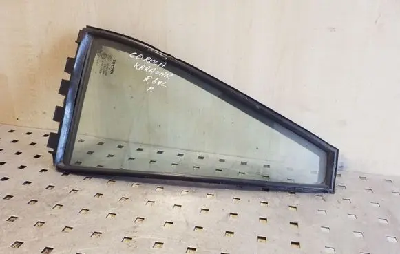 Rear vent window glass