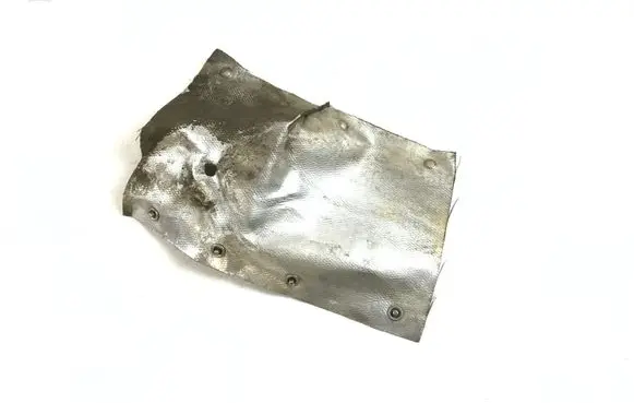Volkswagen Touareg II Heat shield in engine bay 7L6201963
