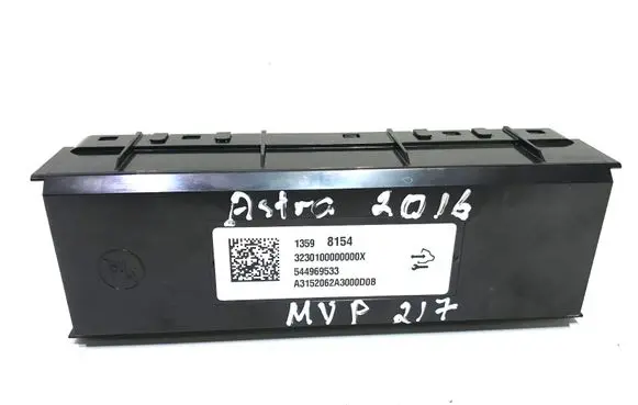 Opel Astra K Air conditioning/heating control unit 13598154