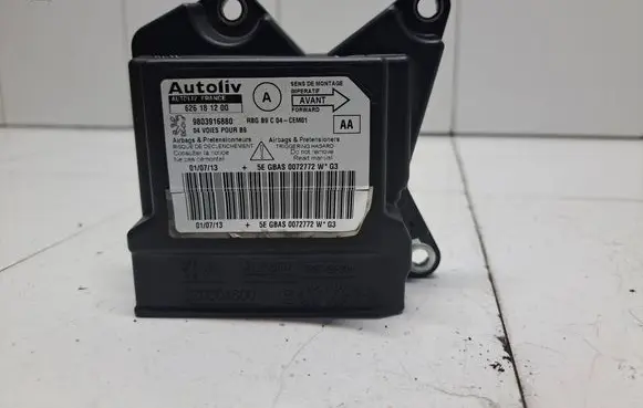 Citroen Berlingo Airbag control unit/module 626181200 9803916880 620504800