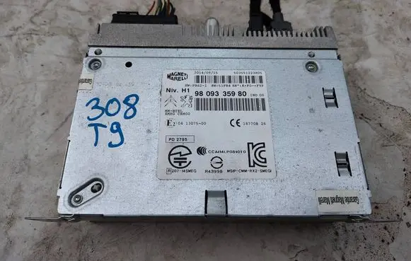 Peugeot 308 Radio/CD/DVD/GPS head unit 9809335980