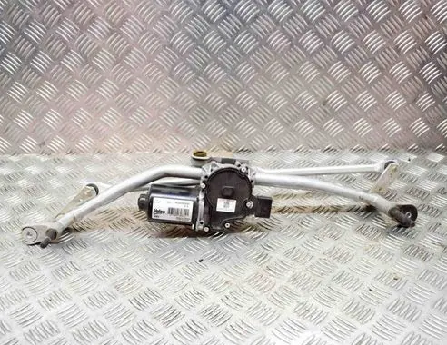 Front wiper linkage and motor