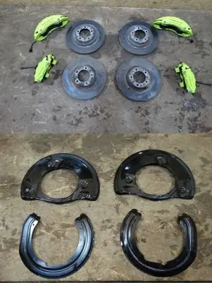 Porsche Cayenne (9Y0 9Y3) Brake discs and calipers set 9Y0615302A 9Y0615301A 9Y0615601B