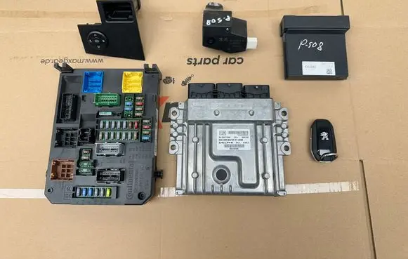 Peugeot 508 Engine ECU kit and lock set 9664992380 9667175380 9666602980