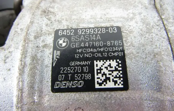 BMW 1 F20 F21 Air conditioning (A/C) compressor (pump) 6452929932803