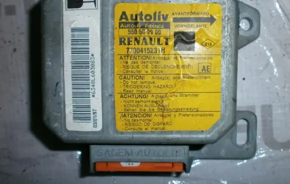 Renault Scenic I Airbag control unit/module 7700415231H 550509900