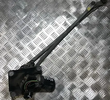 Front wiper linkage and motor