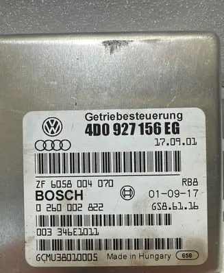 Audi A8 S8 D2 4D Transmission gearbox valve body 4D0927156EG 0260002822