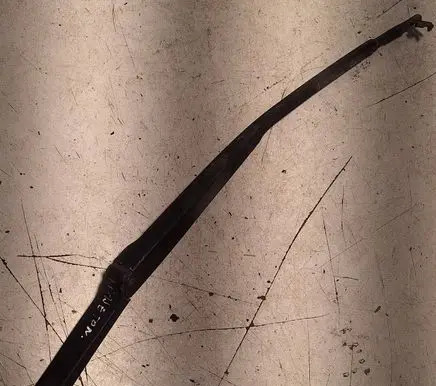 Front wiper blade arm