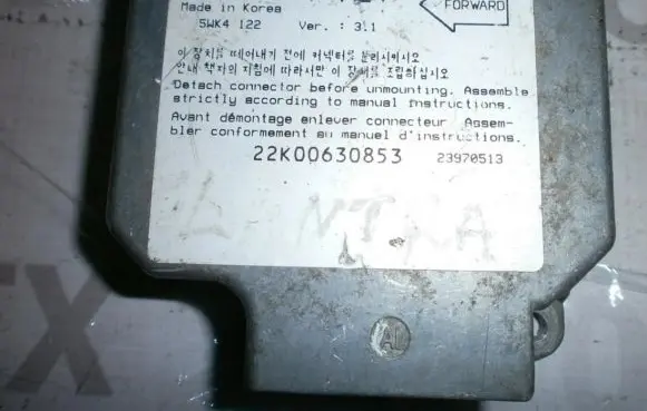 Hyundai Lantra II Airbag control unit/module 9591029000 5WK4122