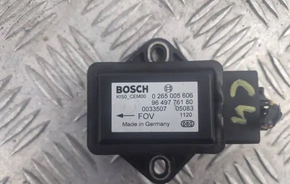 Citroen C4 I ESP acceleration yaw rate sensor 9649776180 0033507 0265005606