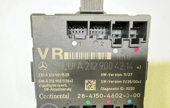 Mercedes-Benz E W212 Door control unit/module A2129004214 A2129011505 A2129021106