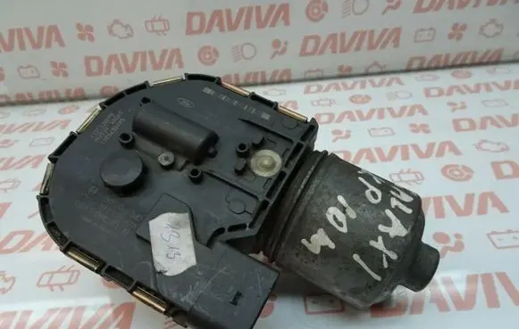 Front wiper linkage and motor